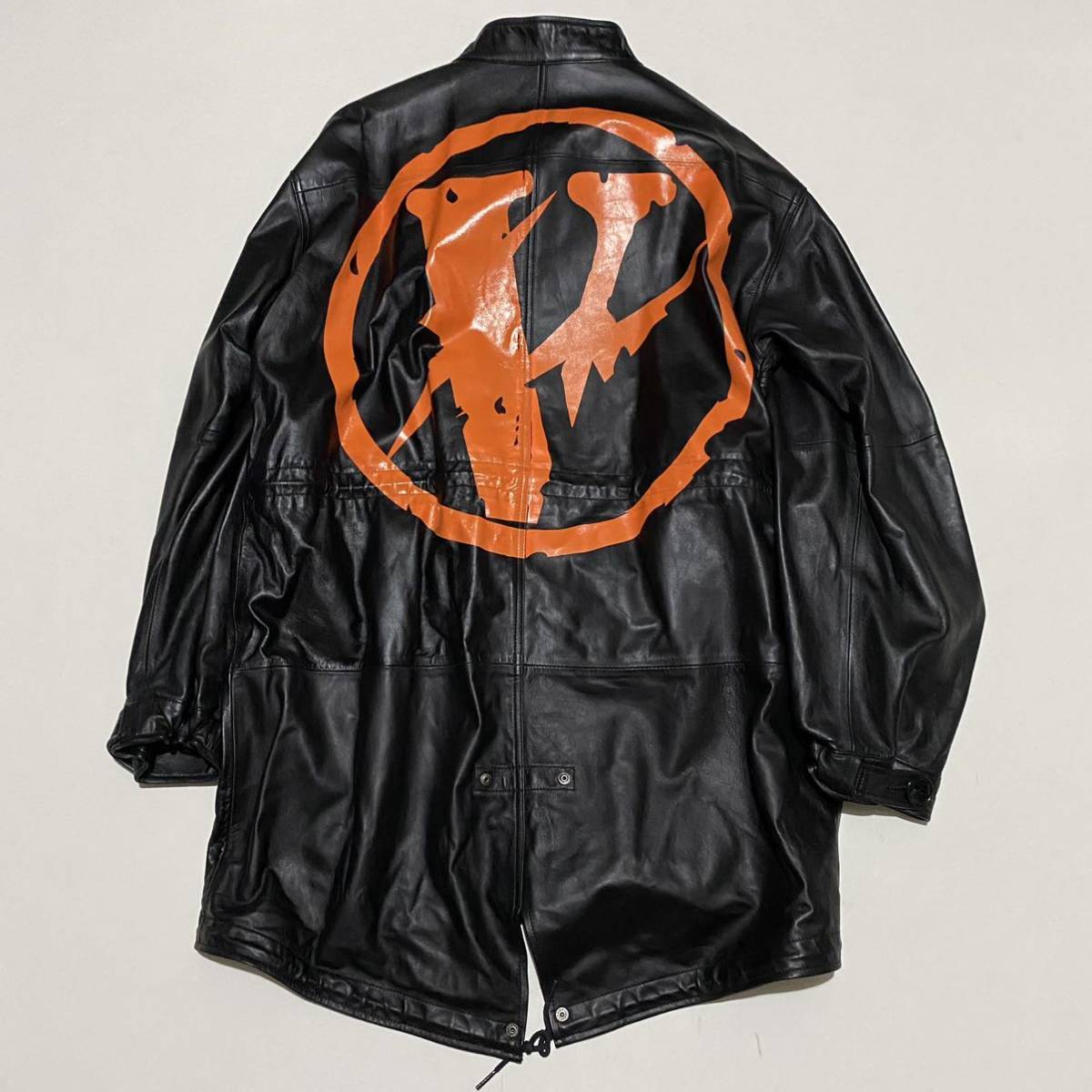 fragment design VLONE レザー フィッシュテールジャケット size S 