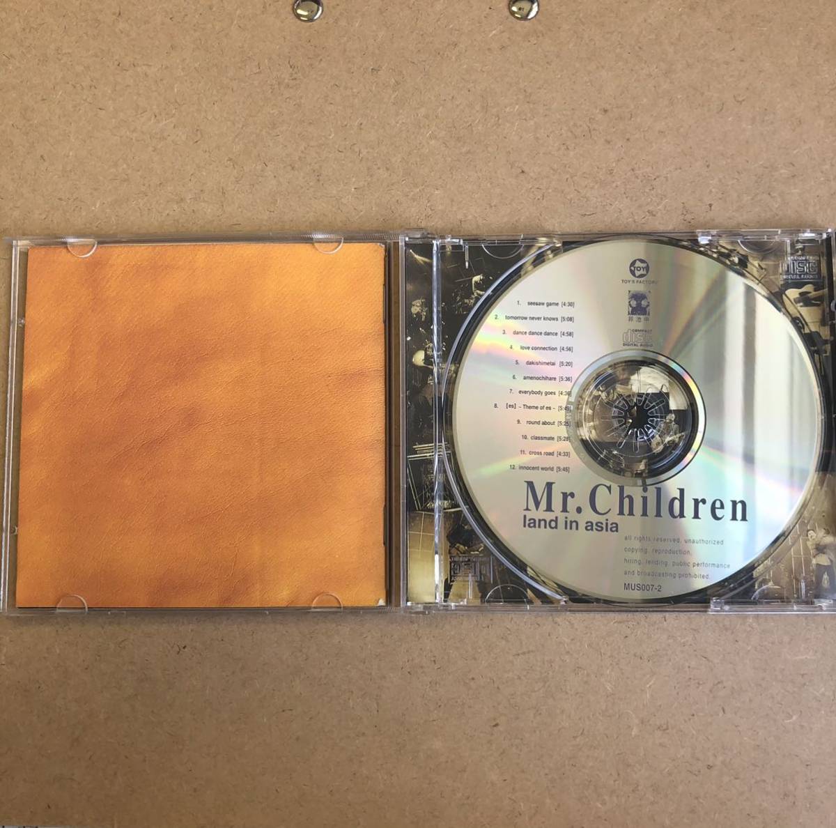 and in Asia Mr.Children Mr.Children / land in asia (海外限定盤