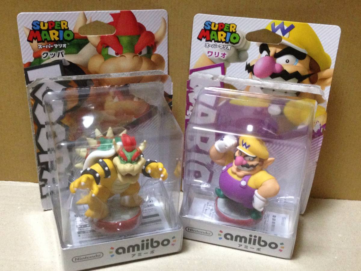 amiibo クッパ ワリオ フィギュア 2体セット アミーボ未使用 任天堂