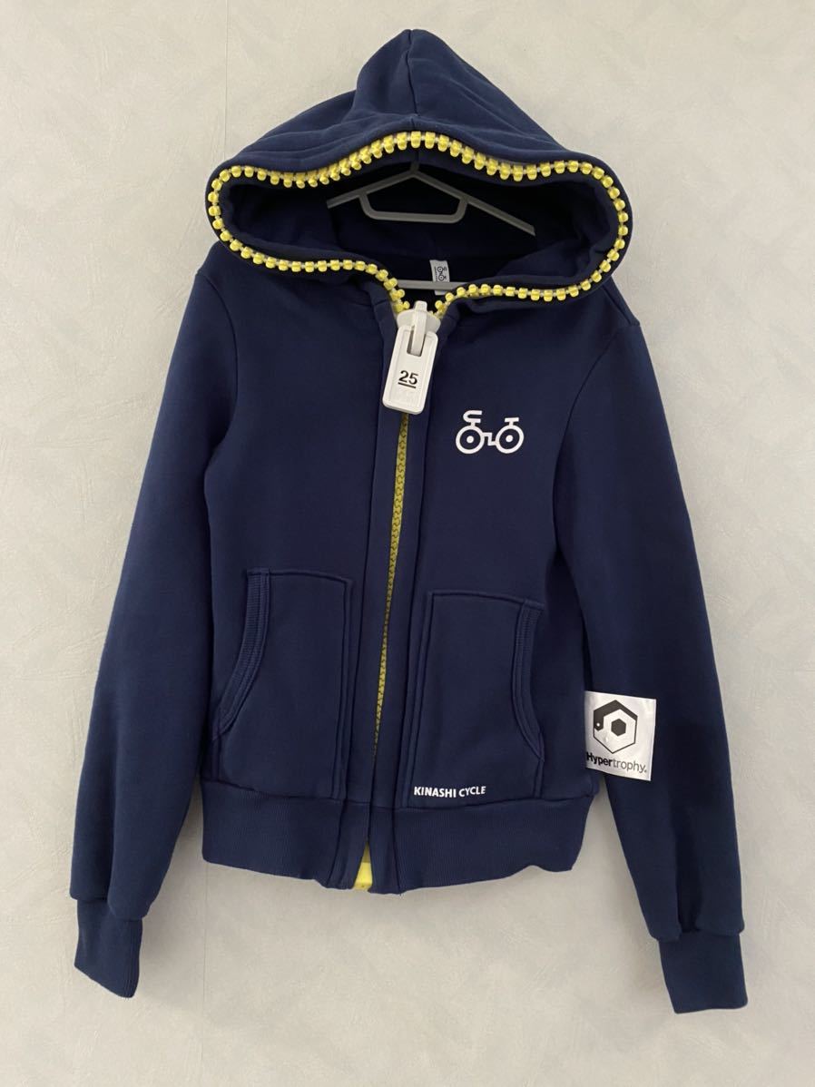 木梨サイクル Hypertrophy ファットジップパーカー サイズS ネイビー 