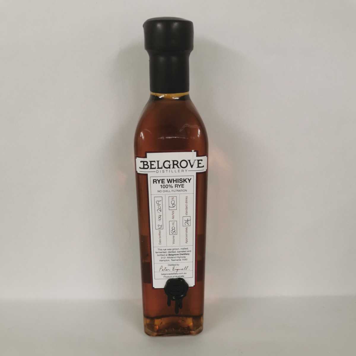 Whisky ベルグローブ Belgrove Rye ライ 500ml オーストラリア