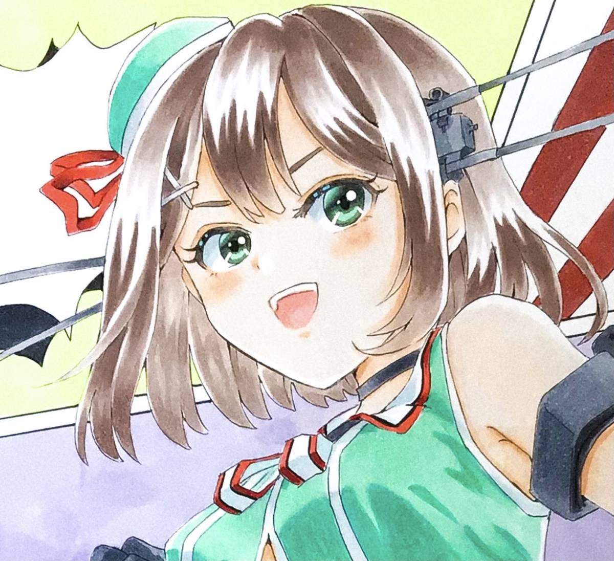 同人手描きイラスト 艦隊これくしょん 艦これ 摩耶 改ニ 大色紙 手描きイラスト 売買されたオークション情報 Yahooの商品情報をアーカイブ公開 オークファン Aucfan Com