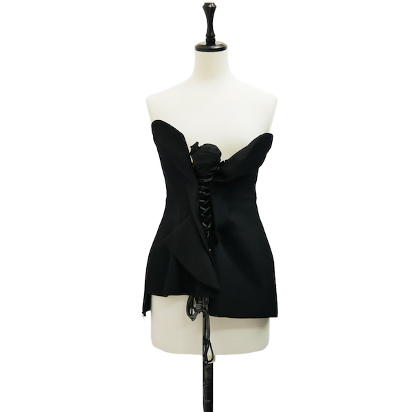 Yohji Yamamoto FEMME 2020aw LOOK1 ウールギャバ レースアップ  