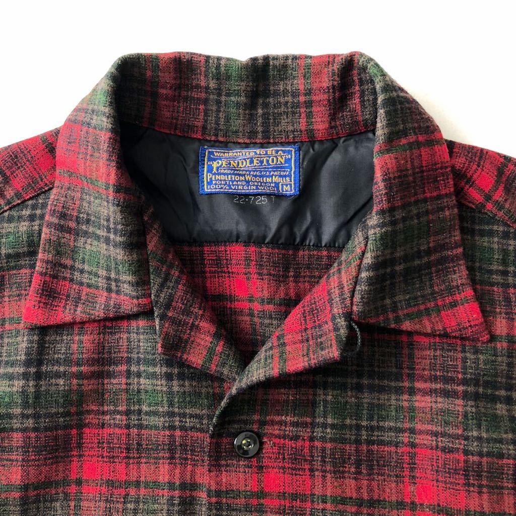 60s PENDLETON ペンドルトン オンブレ ウールシャツ ループ はまりこん 