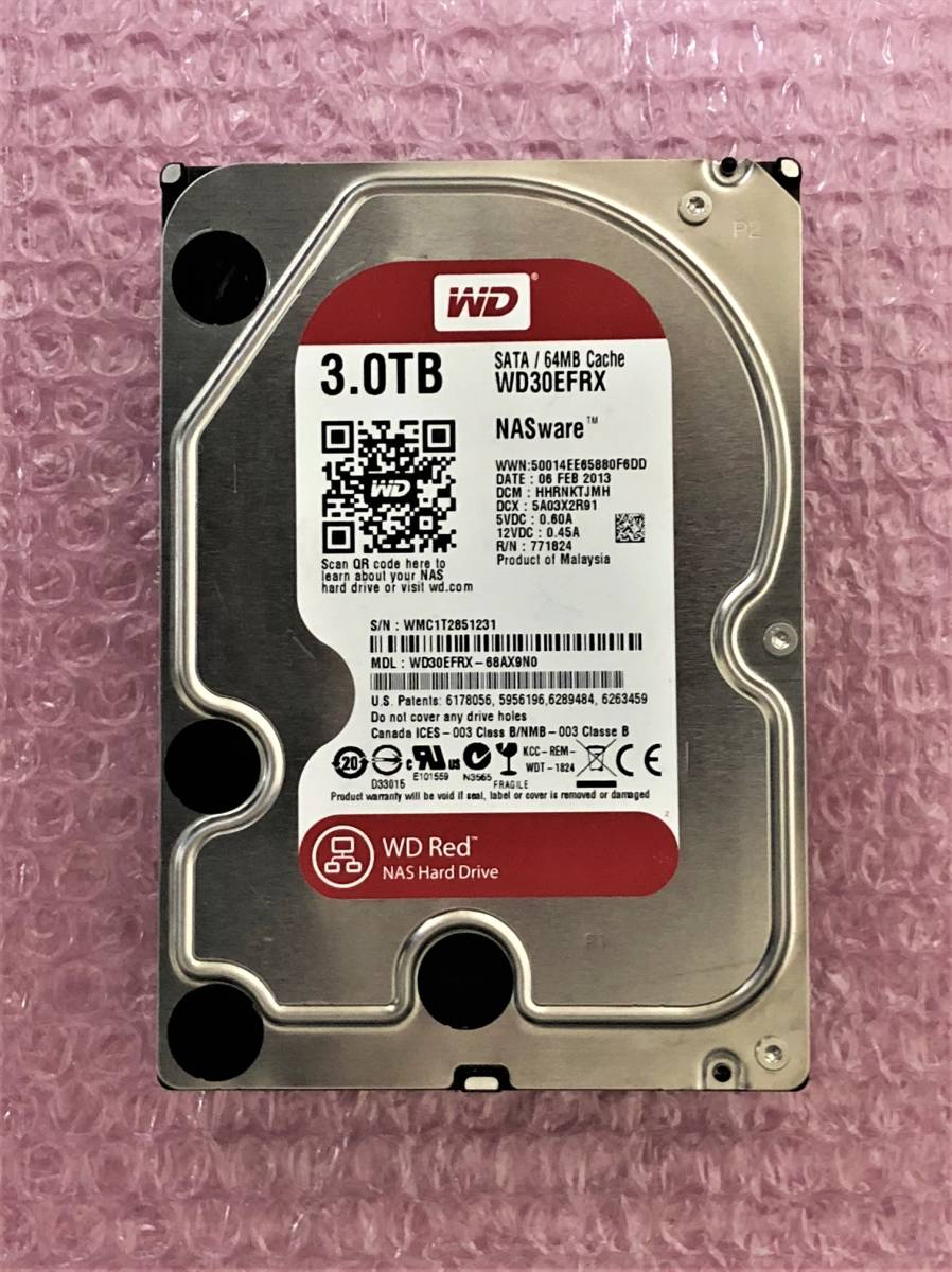 Digital 3TB Western WD30EFRX SATA WD Red | 3.5インチ 内蔵HDD Drive