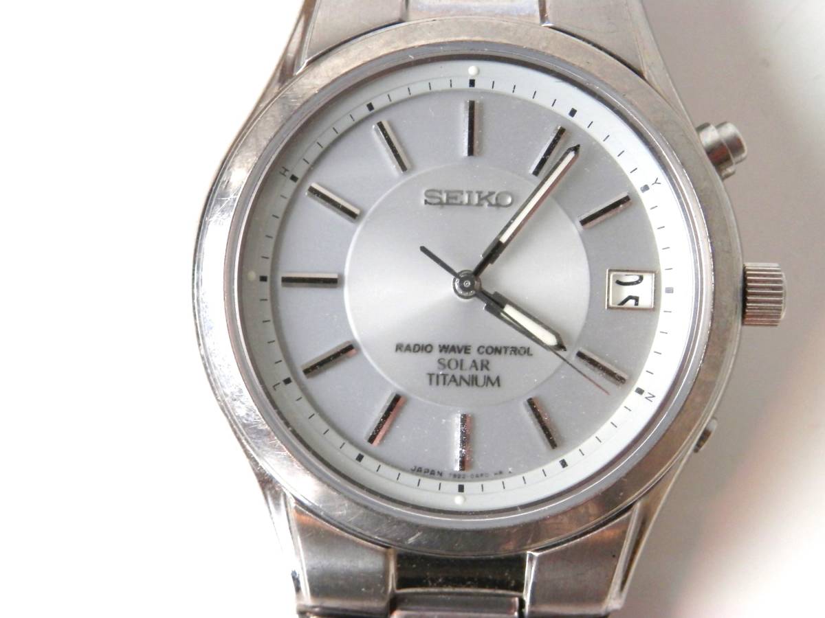 訳アリ◇SEIKO セイコー SOLAR TITANIUM 腕時計 7B22-0AD0 - Seiko Titanium SBTM289 SELECTION titanium」の落札相場・落札価格