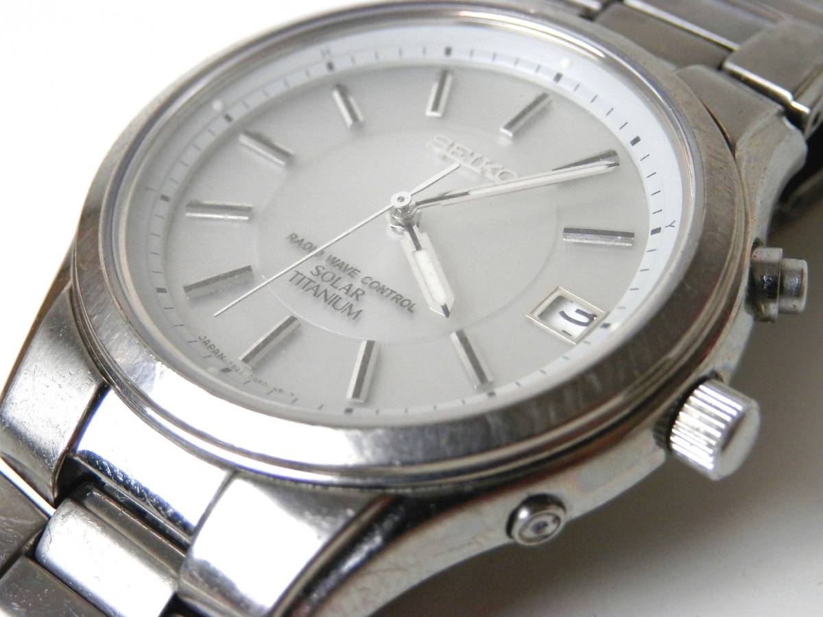 訳アリ◇SEIKO セイコー SOLAR TITANIUM 腕時計 7B22-0AD0 - Seiko Titanium SBTM289 SELECTION titanium」の落札相場・落札価格