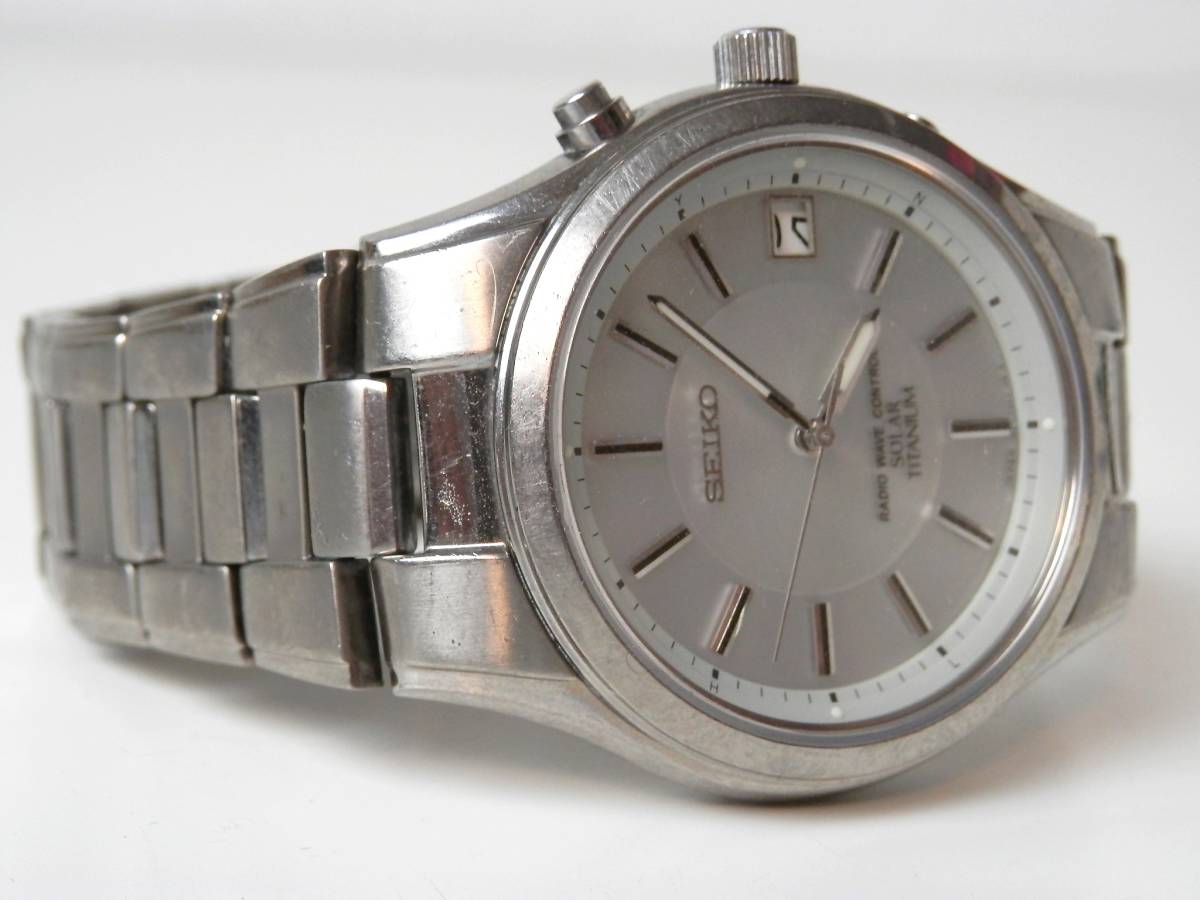 訳アリ◇SEIKO セイコー SOLAR TITANIUM 腕時計 7B22-0AD0 - Seiko Titanium SBTM289 SELECTION titanium」の落札相場・落札価格
