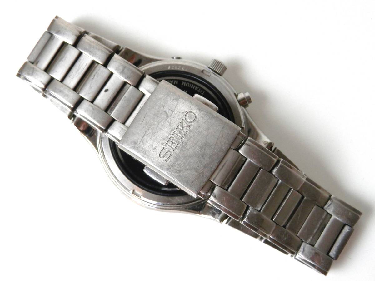 訳アリ◇SEIKO セイコー SOLAR TITANIUM 腕時計 7B22-0AD0 - Seiko Titanium SBTM289 SELECTION titanium」の落札相場・落札価格