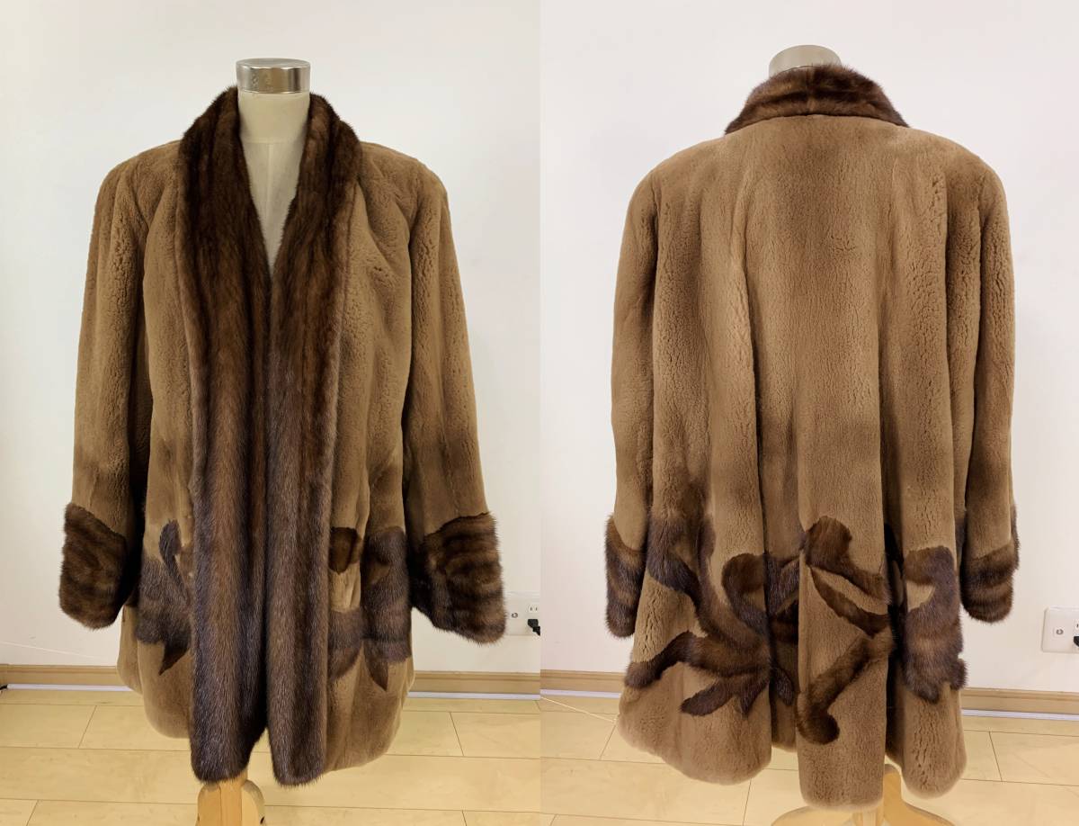 ⁄ レアデザイン 高級毛皮 ￥1000～ ミンク シェアードミンクの通販 