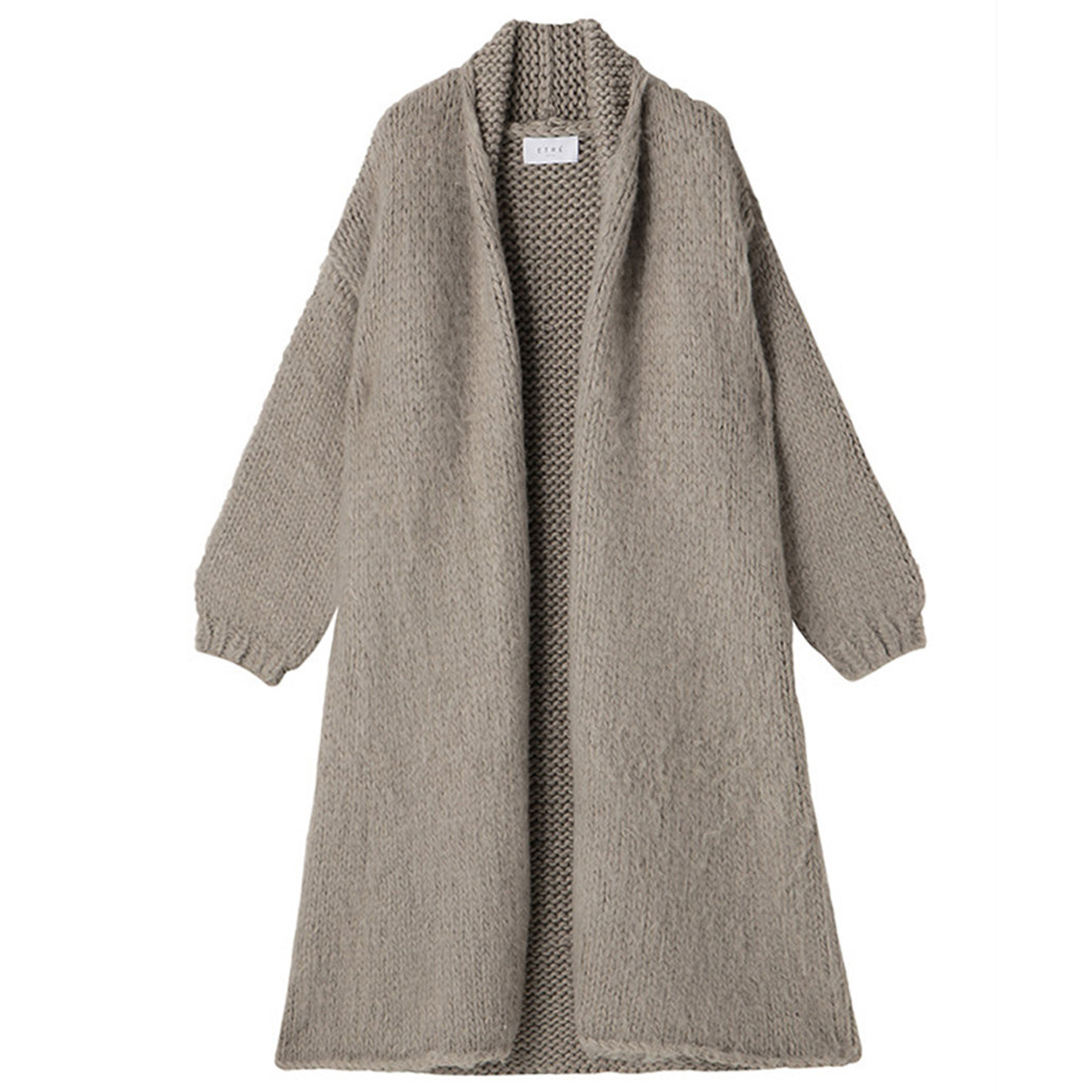 希少✨エトレトウキョウ　ローゲージニットロングカーディガン アルパカ混 希少✨エトレトウキョウ ローゲージニットロングカーディガン