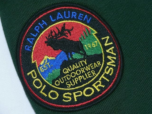 美品 POLO COUNTRY POLO SPORTSMAN スウェットパーカー 色：緑 SIZE:S 