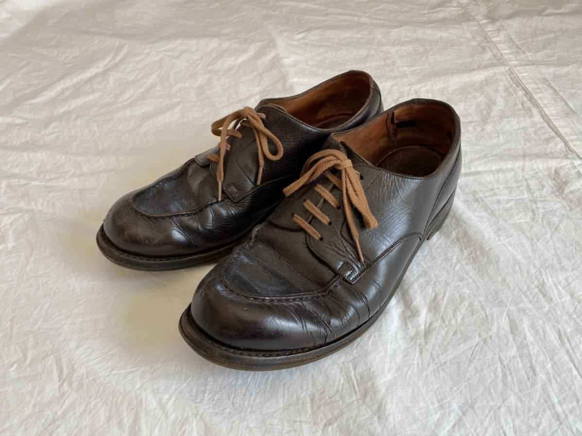 ビンテージ☆J.M.WESTON☆J.M.ウエストン☆641☆ゴルフ☆ブラック☆8ハーフ☆OLD☆Uチップ☆フランス製☆OXFORD☆シャンボート☆パラブーツ