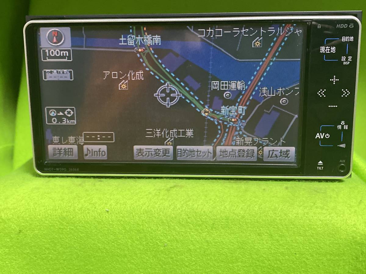 トヨタ純正 NHDT-W59G 動作確認済み トヨタ 純正 HDDナビ NHZN-W59G