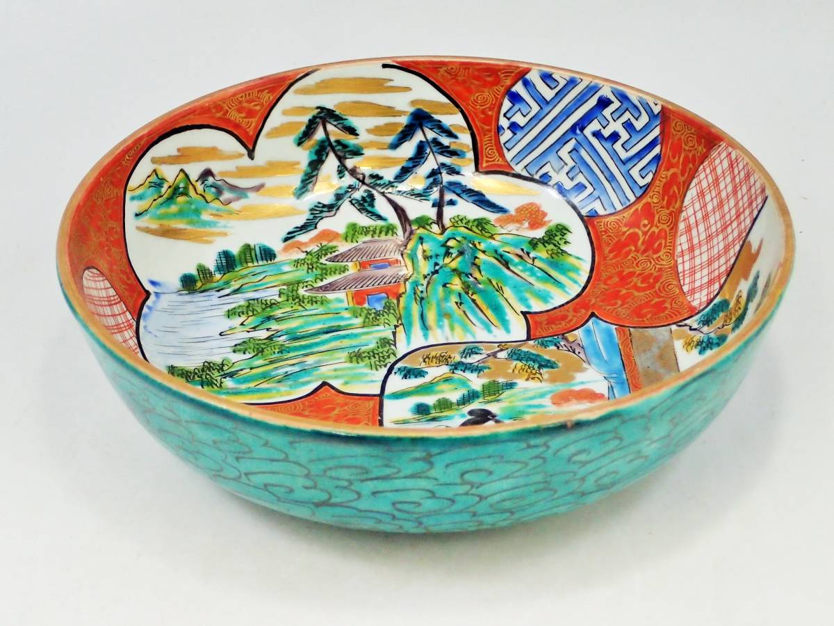 九谷庄三 色絵花鳥図大平鉢 - 能美市 市内のお宝九谷（鑑賞