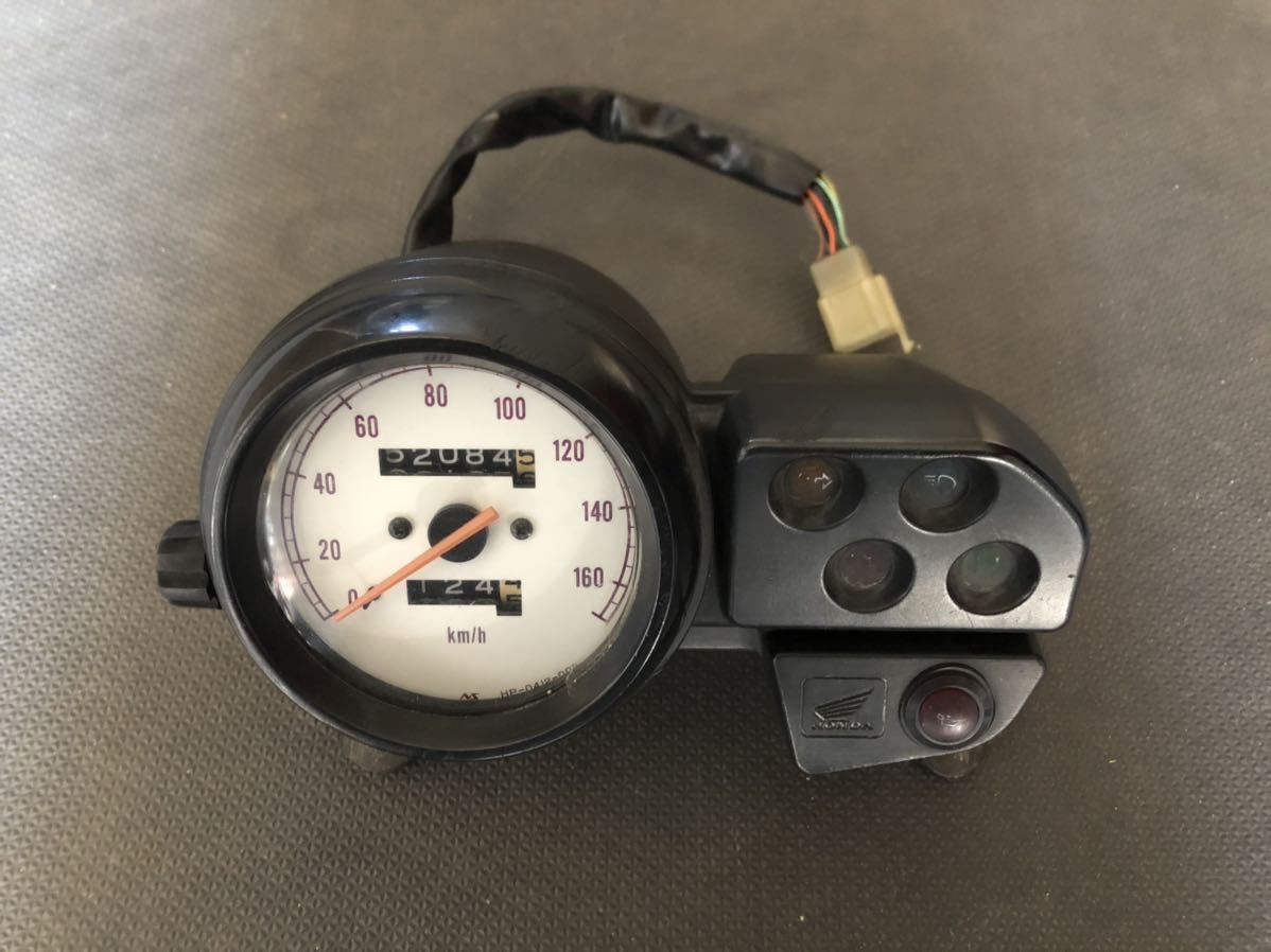 VTR250 メーター HONDA MC33 白パネル 実働 純正 VTR250 白パネル