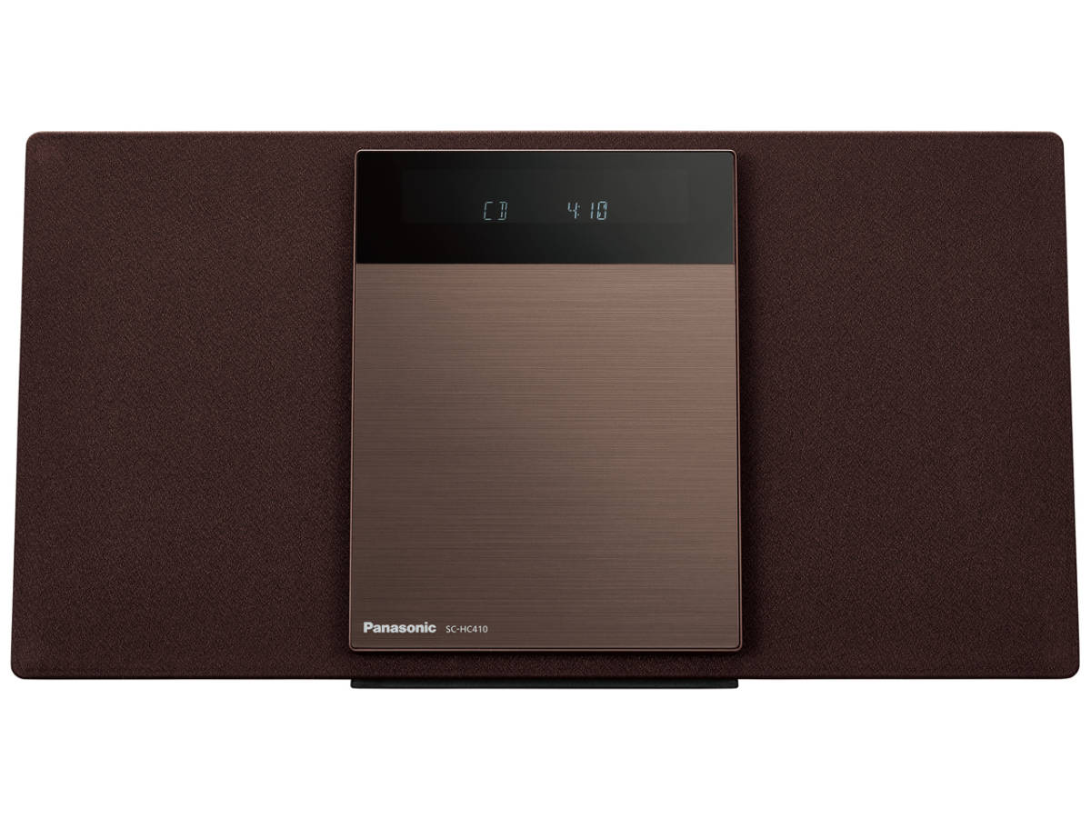 ☆彡パナソニック Panasonic SC-HC410-T［ブラウン］ 展示品1年保証 コンパクトステレオシステム 高音質な薄型 ZW