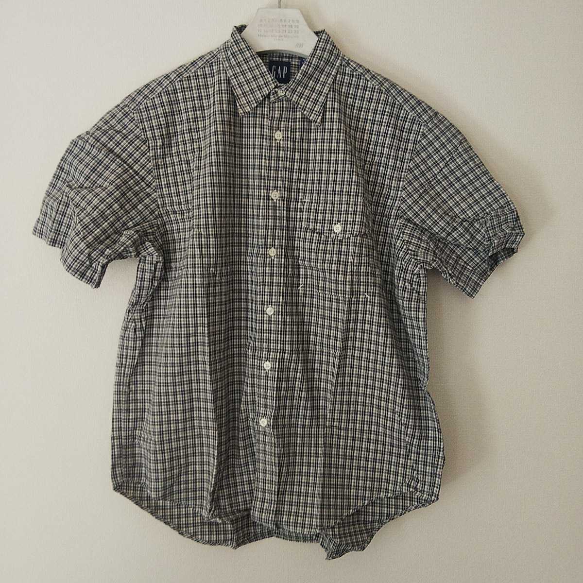GAP OLD 90s 半袖 オールドギャップ ギャップ チェックシャツ コットン