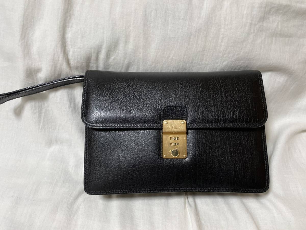 クラッチバッグ バリー BALLY セカンドバッグ レザー ダイヤルロック 