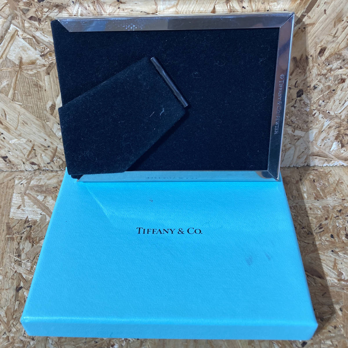 ティファニー PEWTER ミニ フォトスタンド 写真立て フォトフレーム