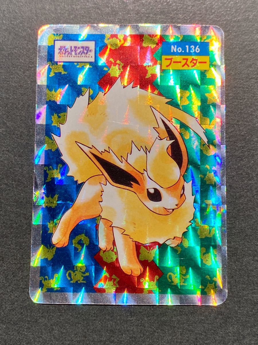 ポケットモンスター トップサン ブースター No.136 ホロカード キラ トップサン No.136 ブースター キラ シール ホログラム ステッカー