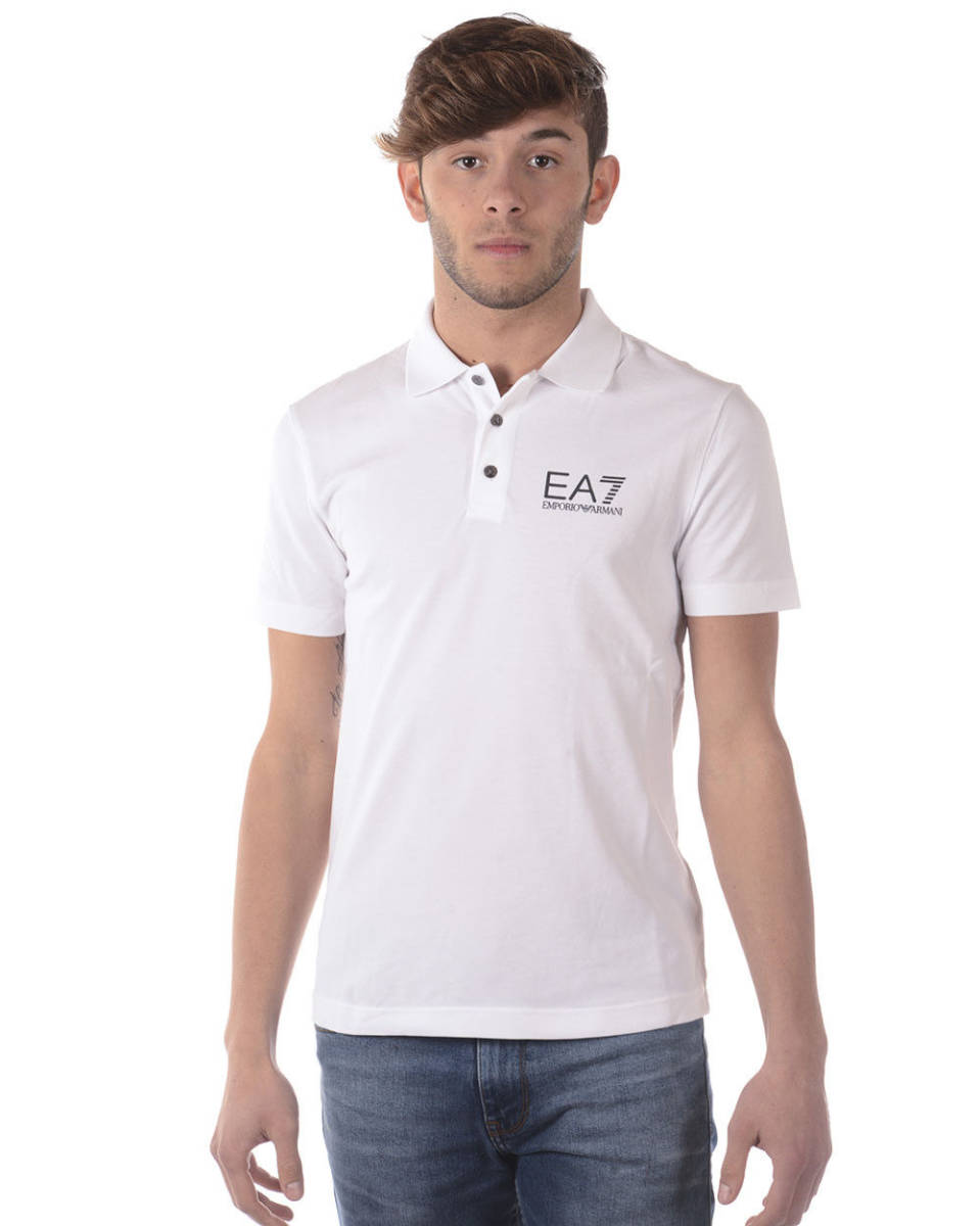 大得価，新品 エンポリオアルマーニ EA7 スリムフィット ポロシャツ L XL 白 ゴルフ(半袖シャツ)｜売買されたオークション情報、yahooの商品情報をアーカイブ公開 - オークファン 男性用