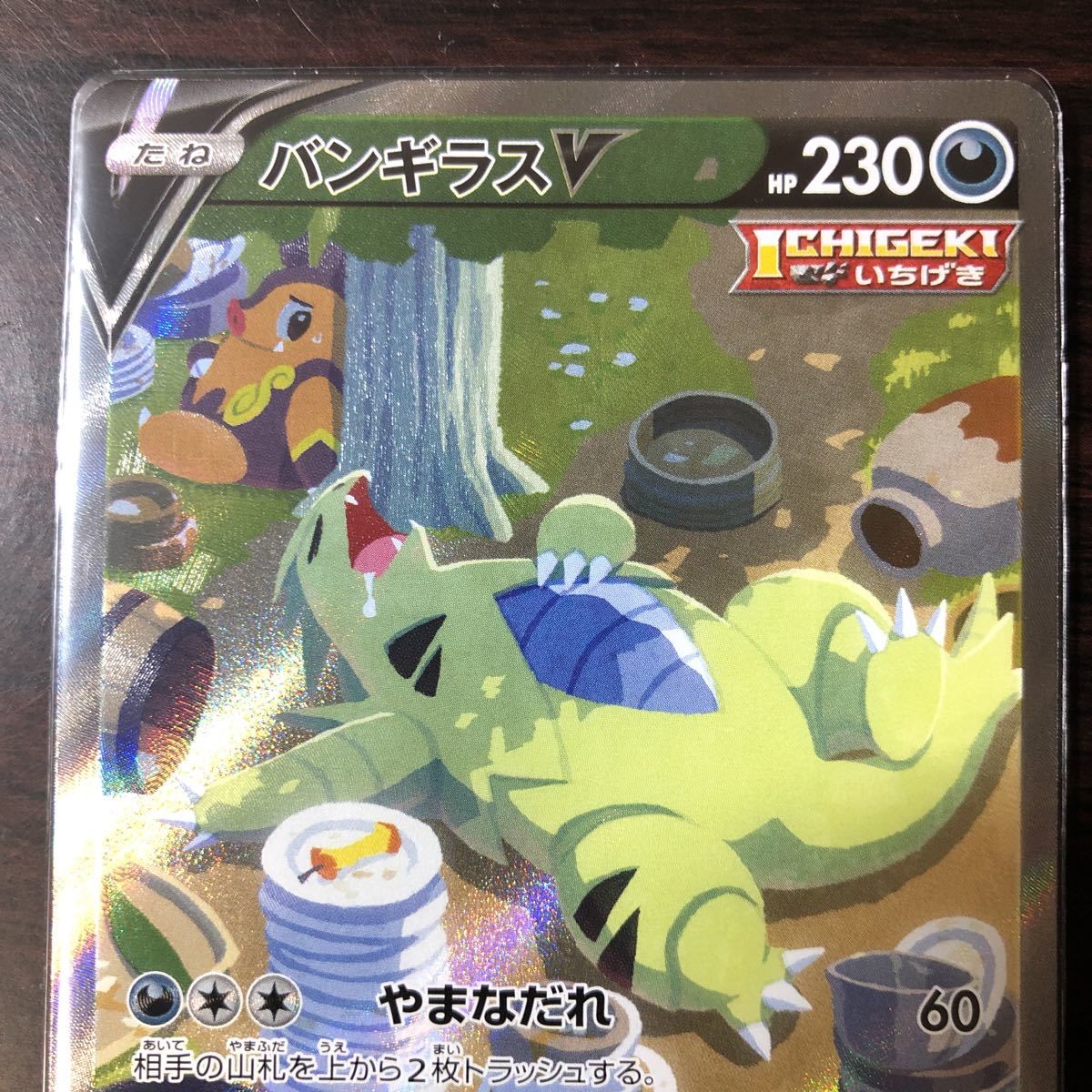 ポケモンカード バンギラスV SR スペシャルアート ローダー付き 一撃 
