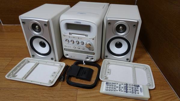 オーディオ機器 Victor「UX-QX1」CD・MD・カセット搭載マイクロコンポ