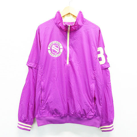 PEARLY GATES パーリーゲイツ 2WAYハーフジップジャケット パープル系