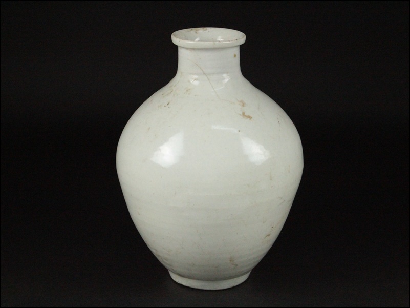 新作，新作登場 朝鮮美術 李朝 白磁壷 大徳利【高31cm】煎茶道具 韓国