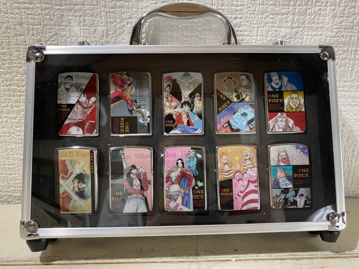 One Piece ワンピース オイルライター コレクションケース 10個セット Zippo ジッポ One Piece 売買されたオークション情報 Yahooの商品情報をアーカイブ公開 オークファン Aucfan Com