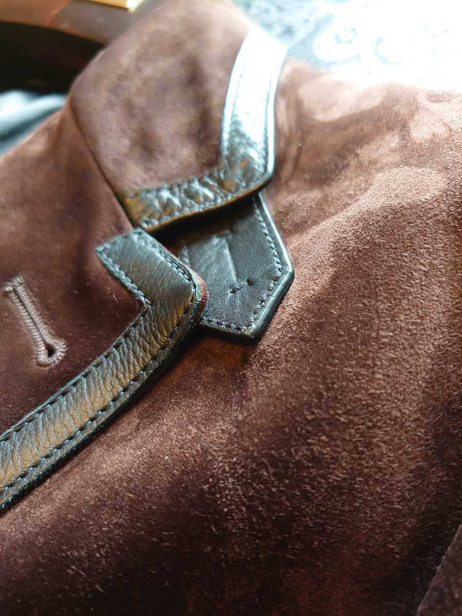 新品90万 TOM FORD トム・フォード カシミヤスエード・ジャケット 