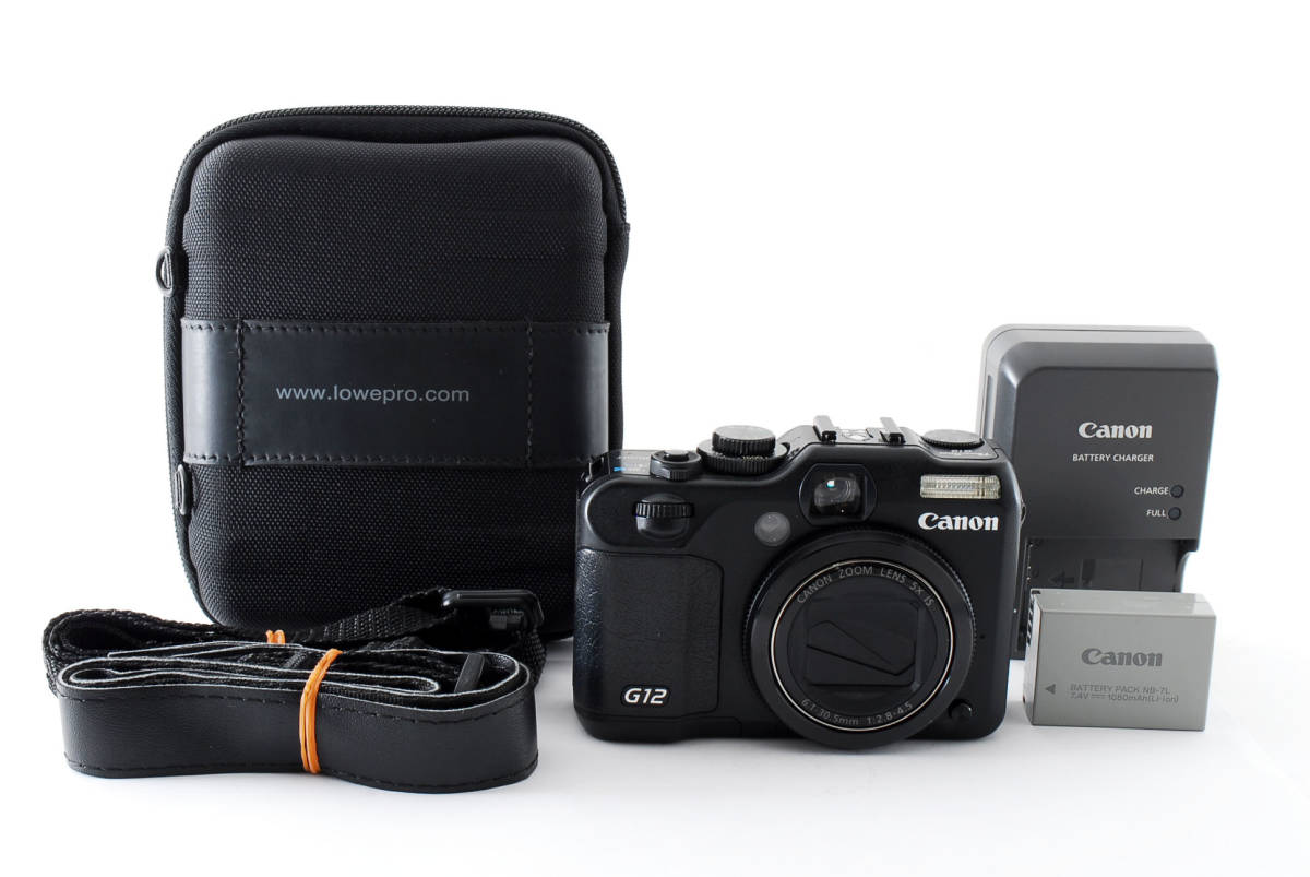 canon Powershot G12 純正ケース、純正予備バッテリー 付き canon Powershot G12 純正ケース、純正予備バッテリー 付き