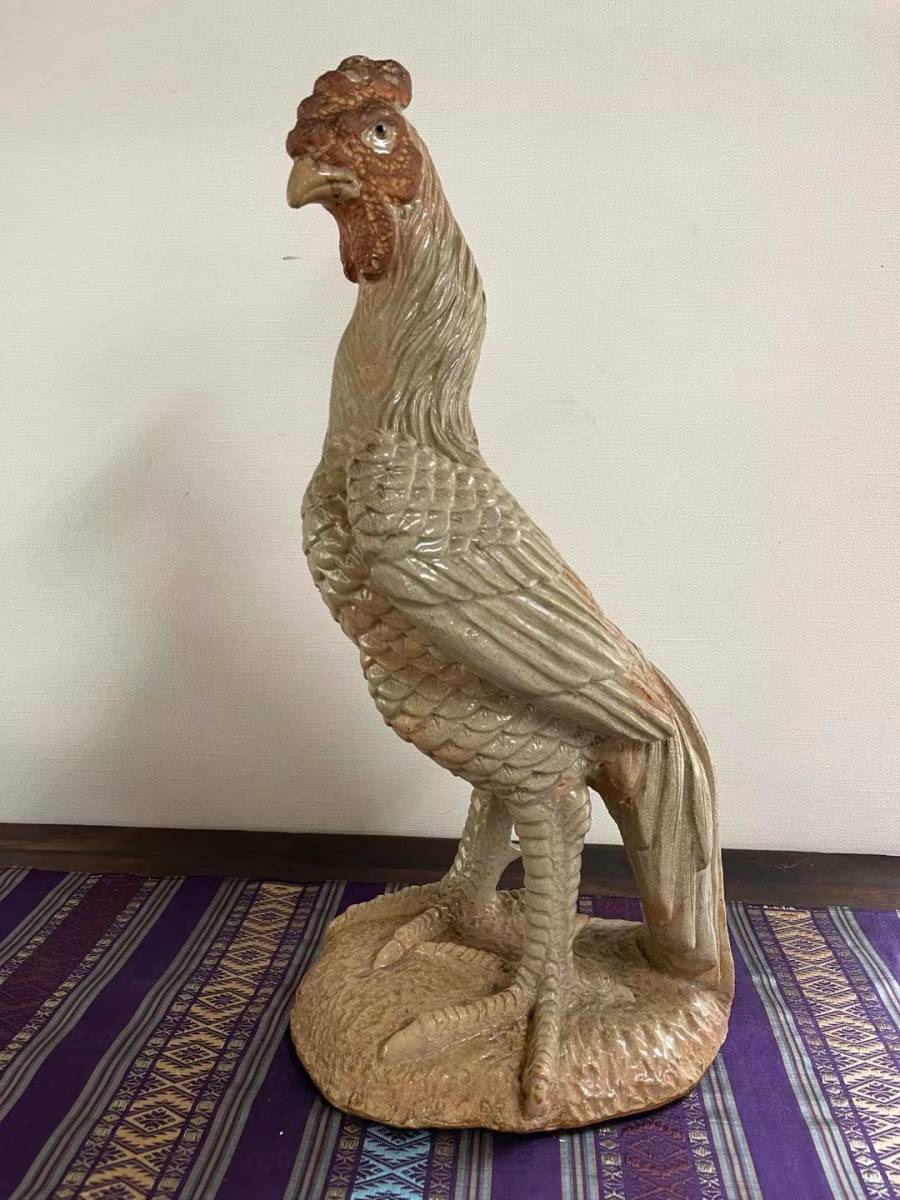 萩焼 - 中野霓林作 置物 獅子 メルカリ 特大 高36cm 幅40cm 細密細工