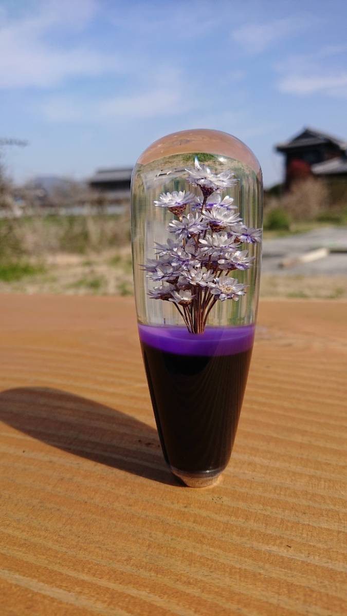 デコトラ レトロ 水中花 シフトノブ 紫 希少 旧車 水中花