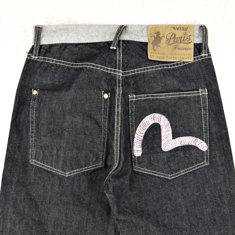 EUライン！極美品 EVISU PARIS FRANCE エヴィス パリ フランス ＃1459 