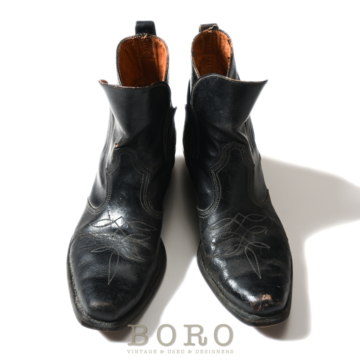 極希少 50s~ ACME BOOT ショート ウエスタン ブーツ US 8.5 ブラック 