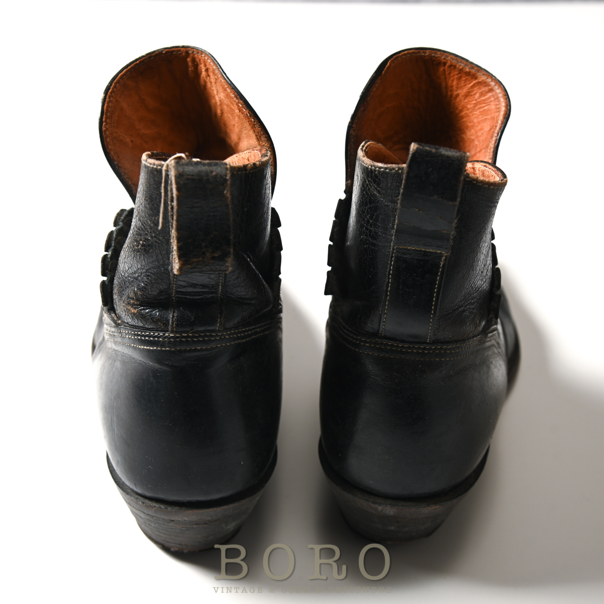 極希少 50s~ ACME BOOT ショート ウエスタン ブーツ US 8.5 ブラック 
