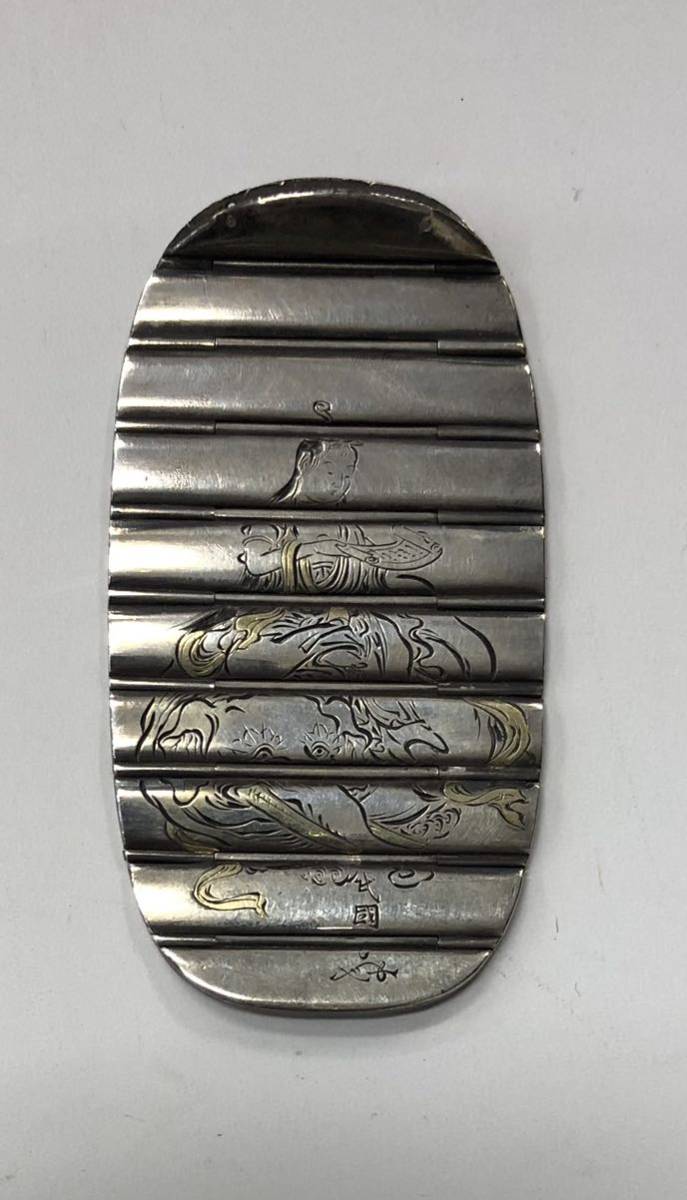 金具 胴乱 鎖金具 文殊菩薩 銀 文殊菩萨吊坠纯银-文殊菩萨吊坠纯