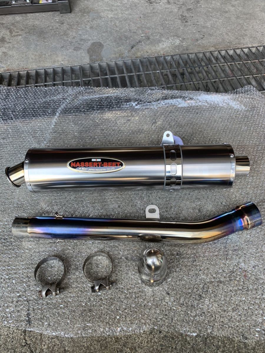 BEET ZZR1400 チタンレーシング ZX14R スリップオンマフラー NASSERT