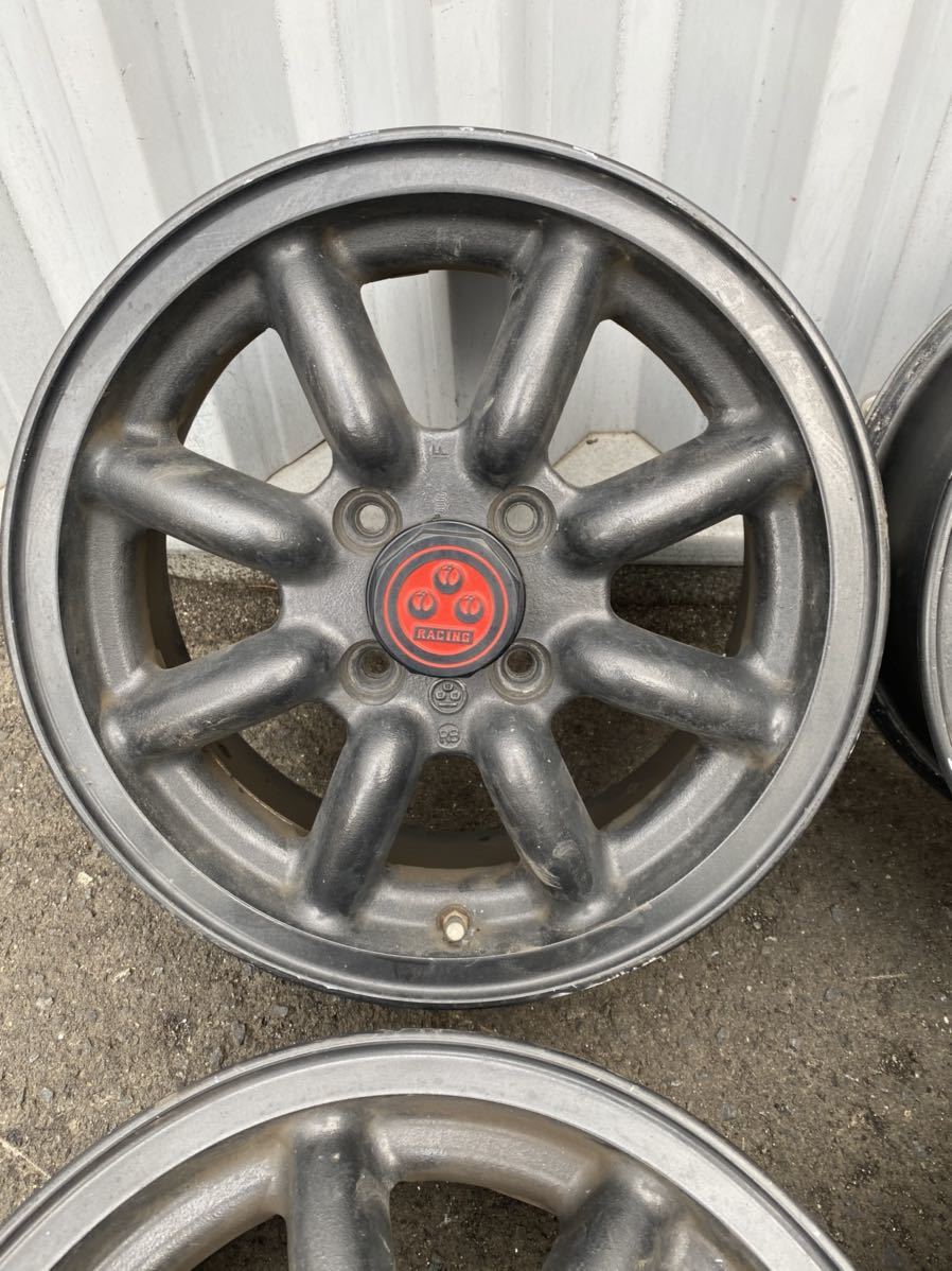 WATANABE ワタナベ エイトスポーク RB RBF 14インチ 6J +38前後 PCD100 4H 希少 センターキャップ付き 旧車 4本セット