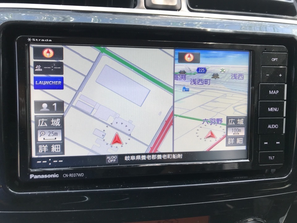 Panasonic Strada CN-RE07WD メモリーナビ フルセグ 地図2020年 ETC2.0