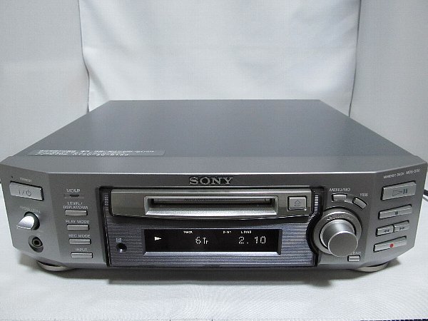 SONY MDS-S50 MDデッキ ソニー ミニディスクデッキ リモコンなし 通電
