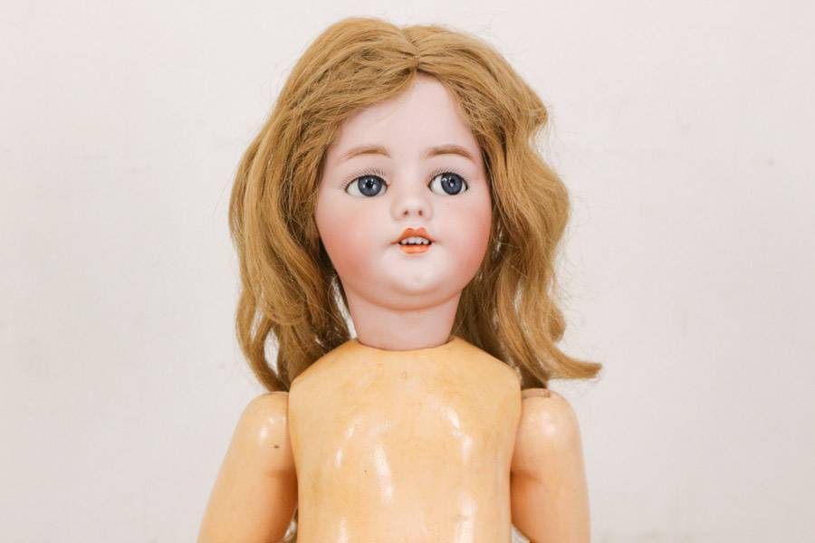 ☆ヘッドマーク有り☆アンティーク☆ビスクドール 56cm☆コン