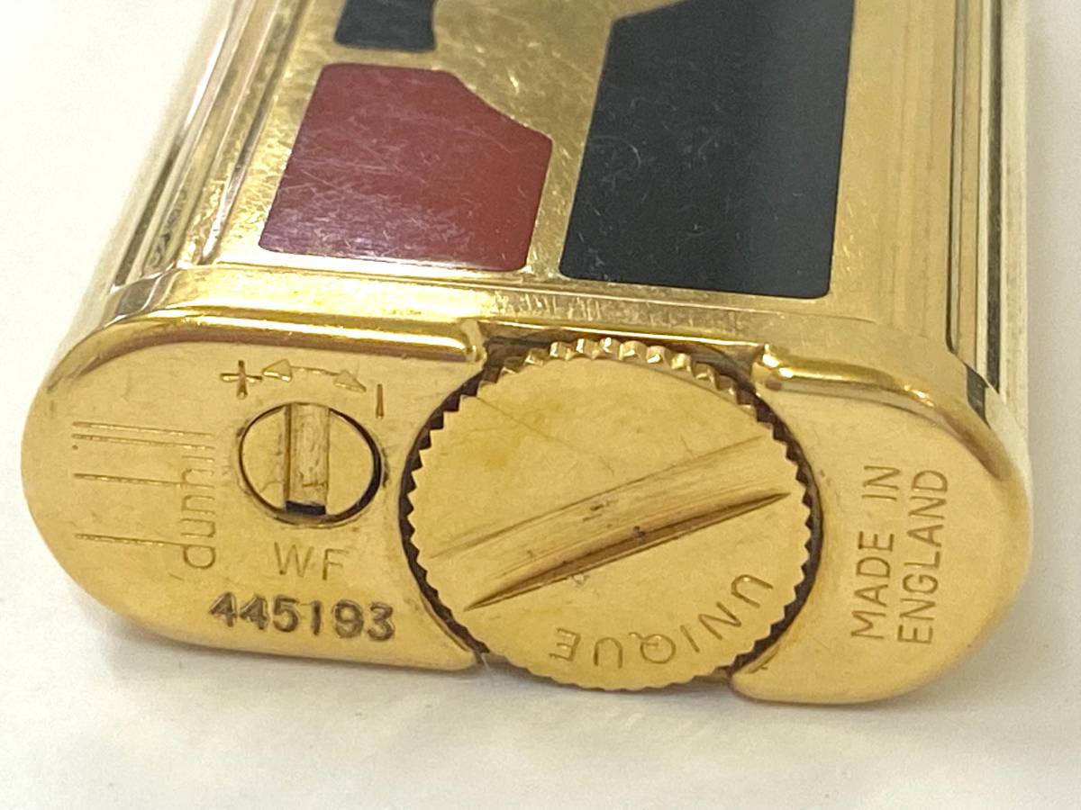 dunhill ダンヒル ガスライター ユニーク ハンマー ゴールド×ブラック 