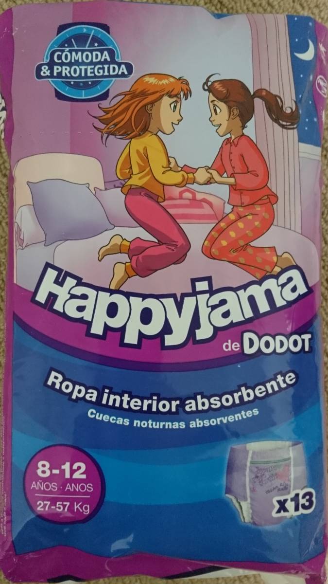 【格安，定番】 女児 子供用紙おむつ パンツタイプ Happyjama 8 12才 27 57kg 13枚(Lサイズ以上)｜売買されたオークション情報、yahooの商品情報をアーカイブ公開 - オークファン Lサイズ以上