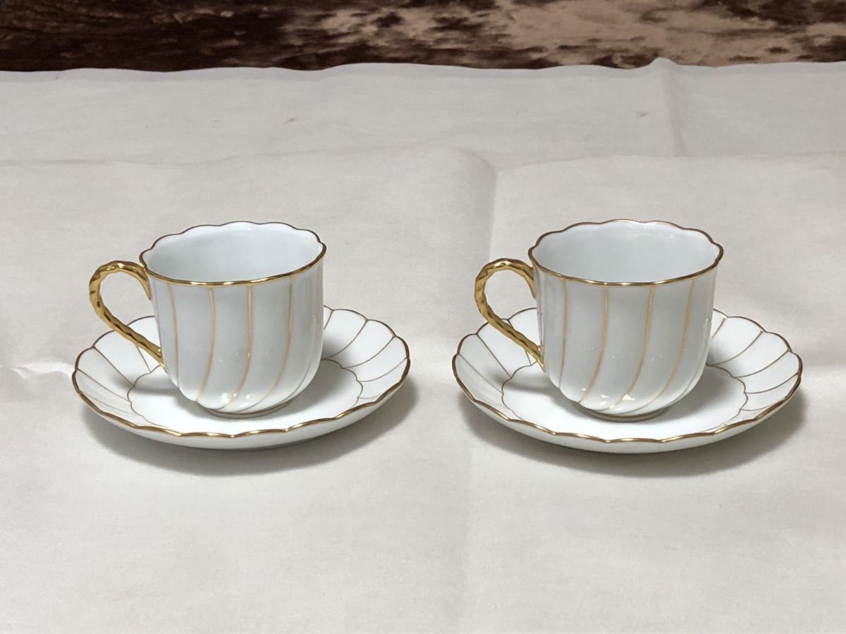 セール，新作 3778 送料無料 Noritake ノリタケ 1904 カップ&ソーサー 2客