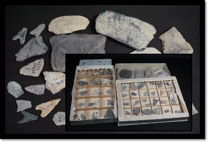 矢じり　鏃　石斧　石器時代　石製矢尻 　古代石器　出土品　発掘品　考古美術　打製　弥生時代　収集品　コレクション