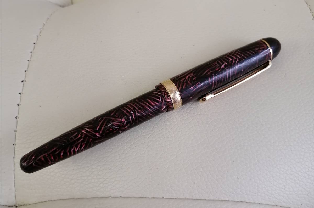 中屋万年筆 万年筆 セルロイド NAKAYA 鼈甲（べっこう） 細軟 初期