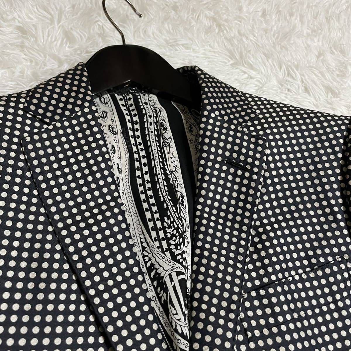 エトロ『最高級の風格』ETRO テーラードジャケット シルク100